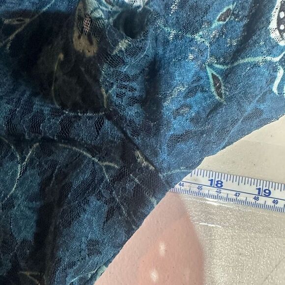 Vintage Y2K INC International Concepts Women's‎ Lace Button Front Blouse Medium - Picture 7 of 10